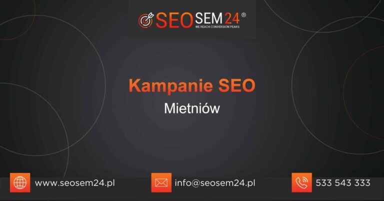Kampanie SEO Mietniów