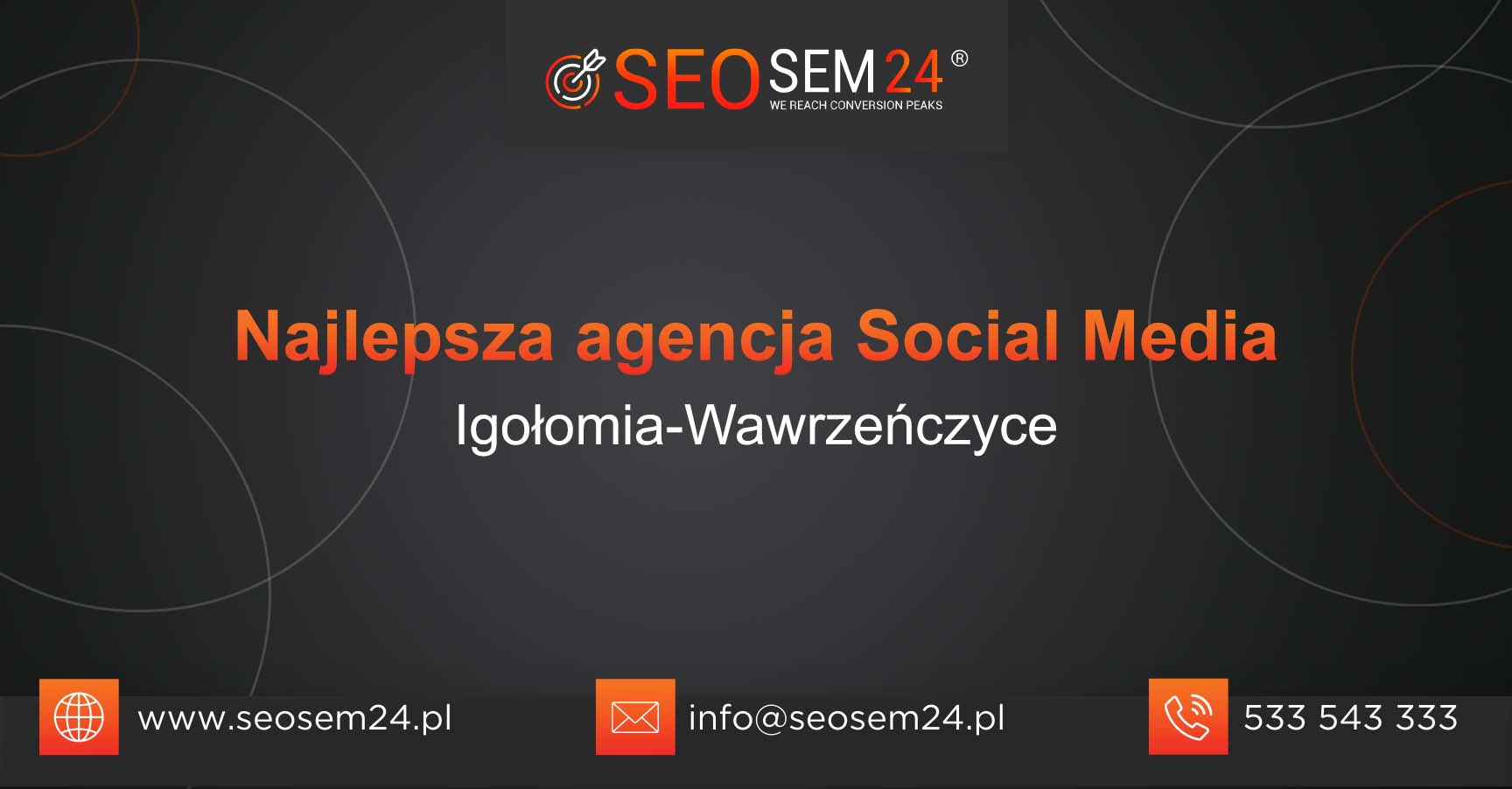 Najlepsza agencja Social Media w Igołomi-Wawrzeńczycach