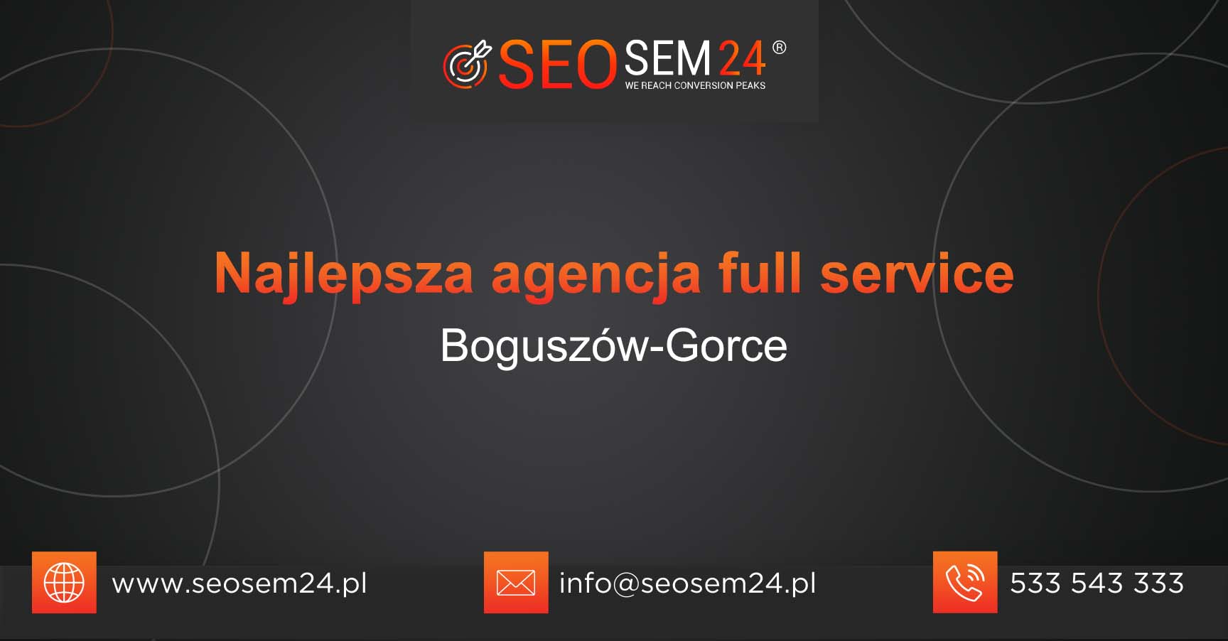 Najlepsza agencja Full Service w Boguszowie-Gorcach