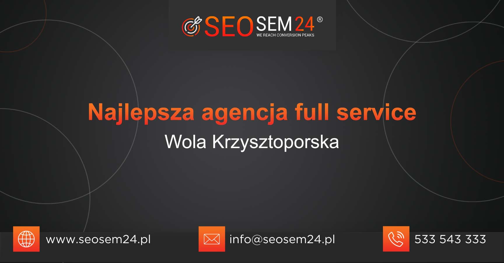 Najlepsza agencja Full Service w Woli Krzysztoporskiej
