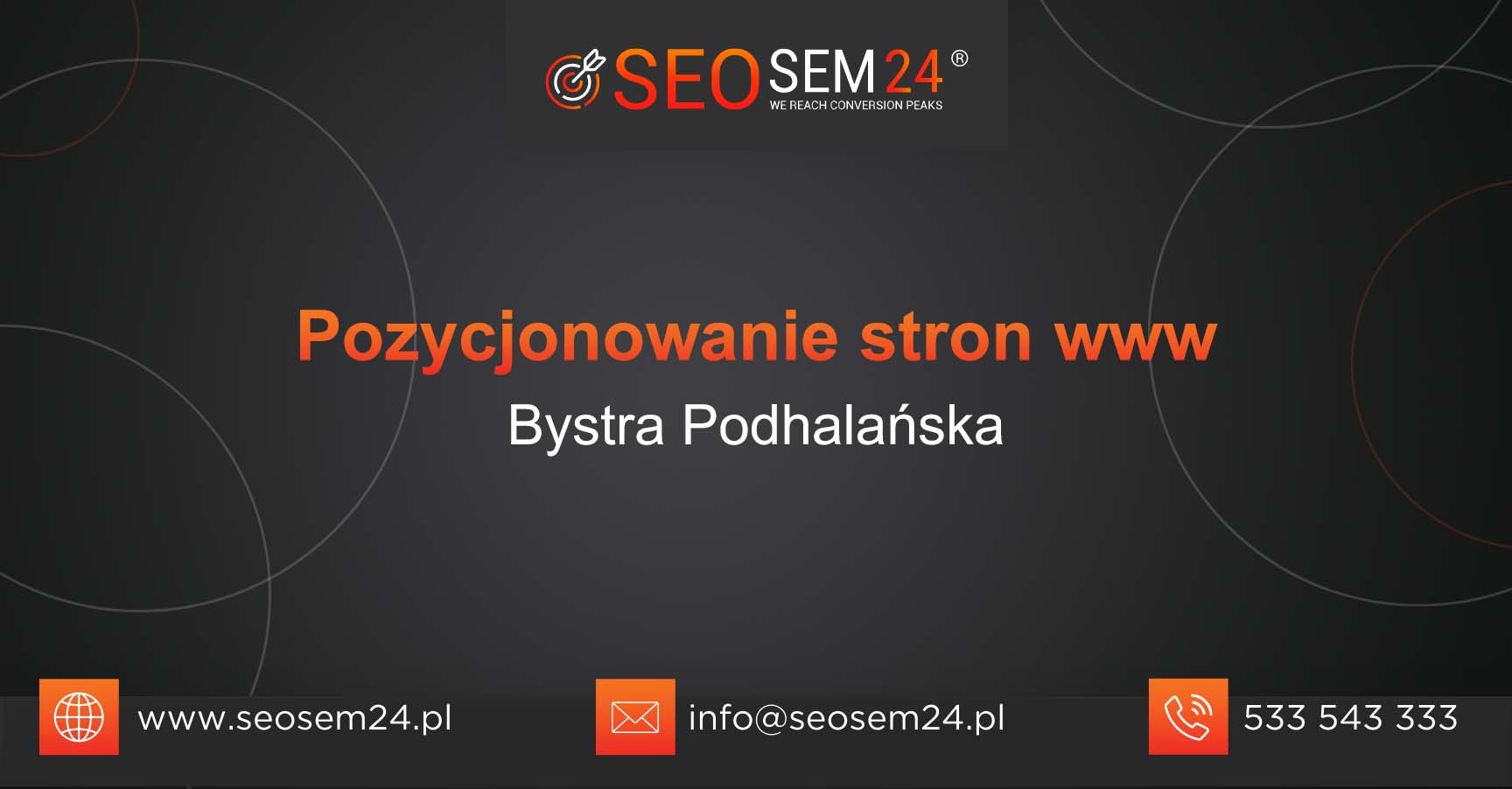 Pozycjonowanie stron www Bystra Podhalańska