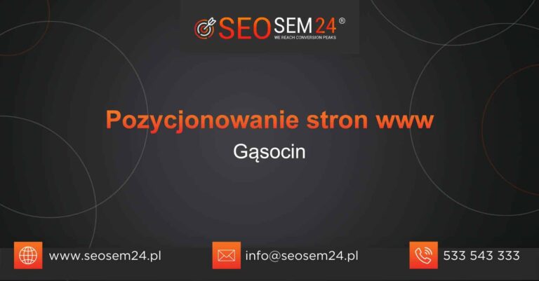 Pozycjonowanie stron www Gąsocin