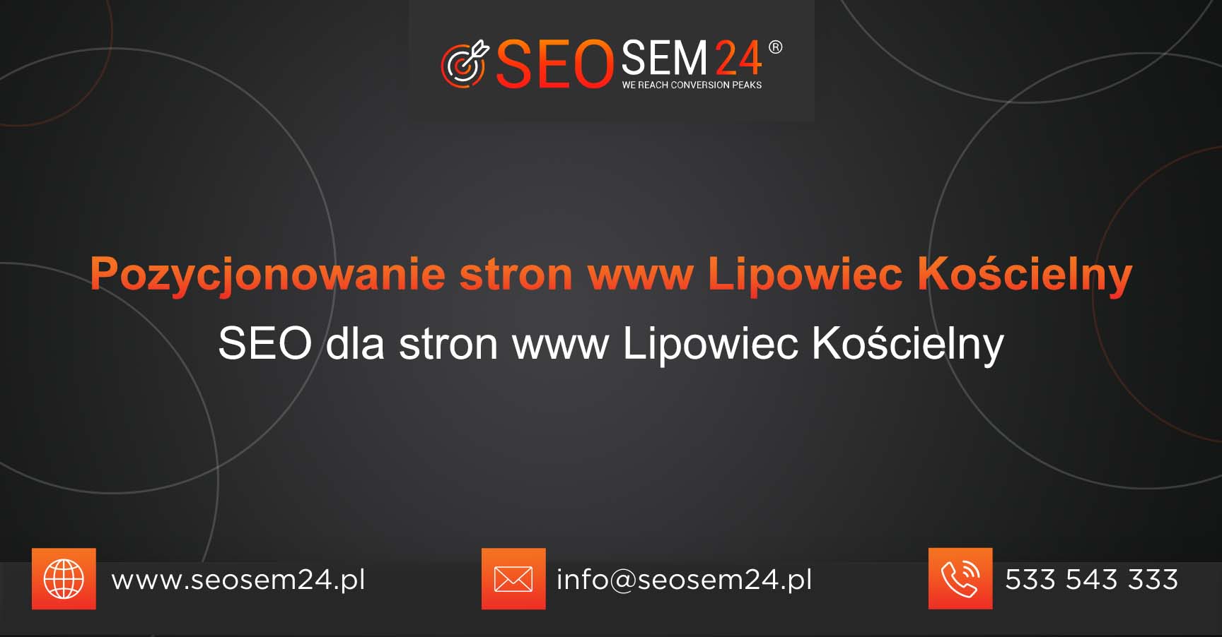 Pozycjonowanie stron www Lipowiec Kościelny