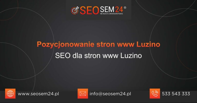 Pozycjonowanie stron www Luzino
