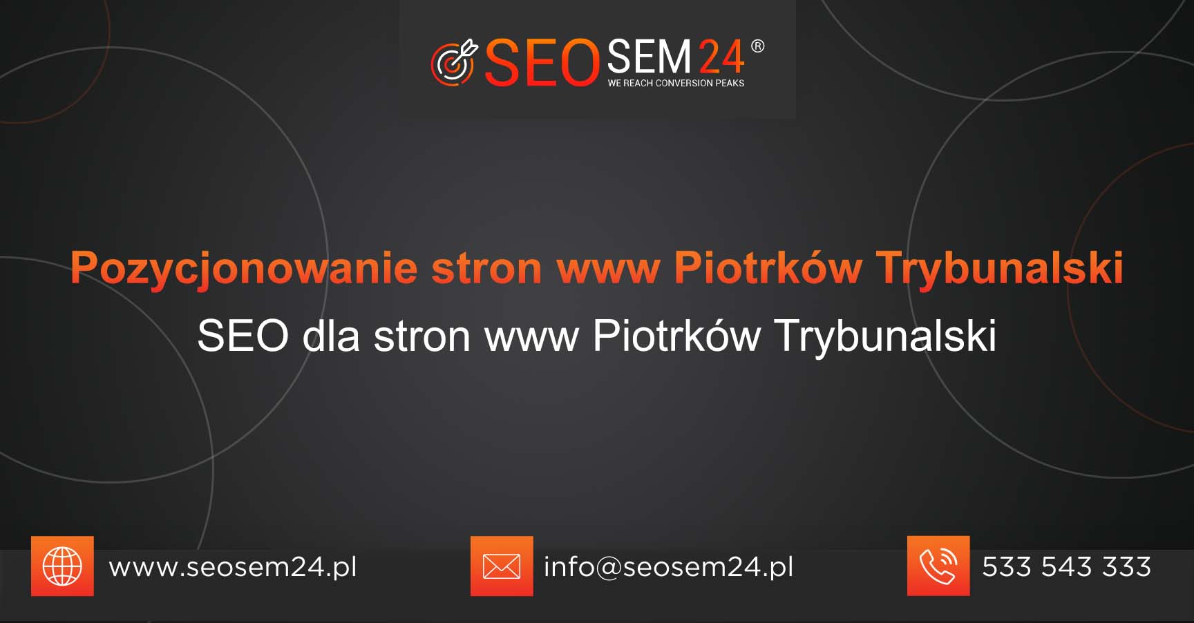 Pozycjonowanie stron www Piotrków Trybunalski
