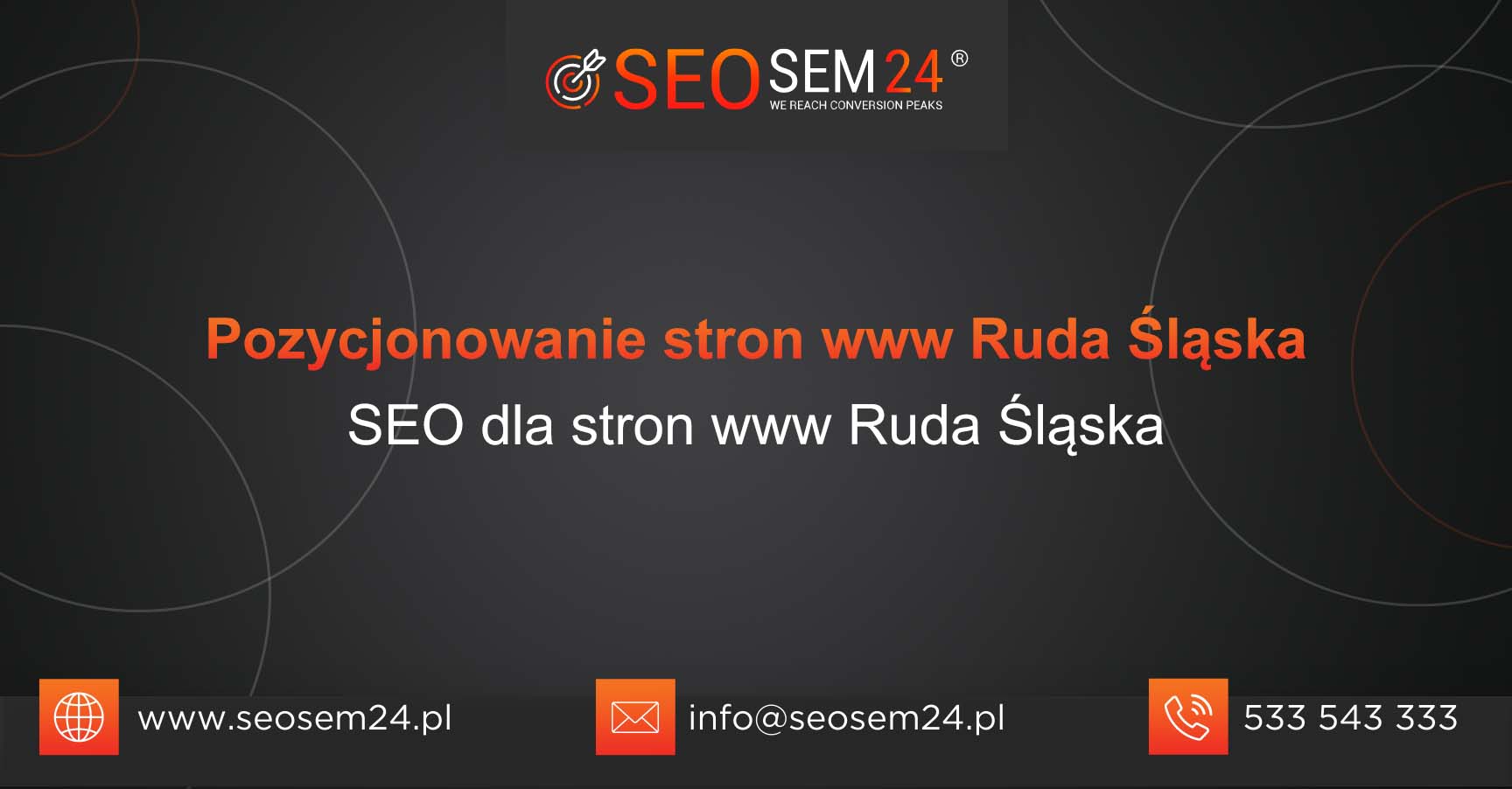 Pozycjonowanie stron www Ruda Śląska