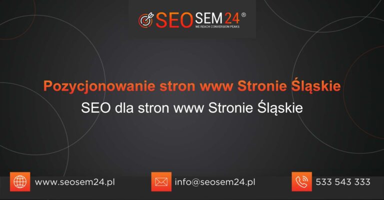 Pozycjonowanie stron www Stronie Śląskie