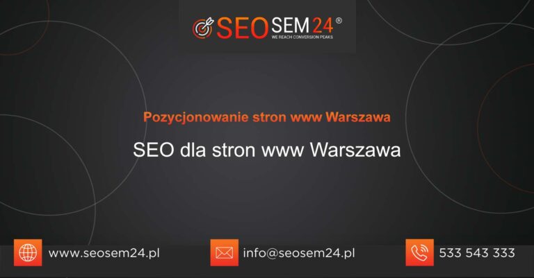 Pozycjonowanie stron www Warszawa