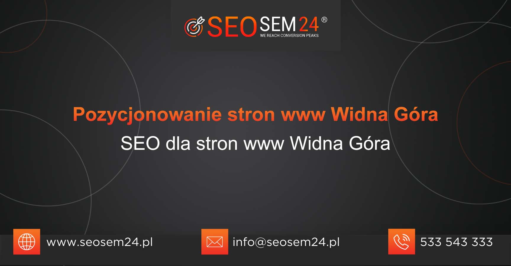 Pozycjonowanie stron www Widna Góra