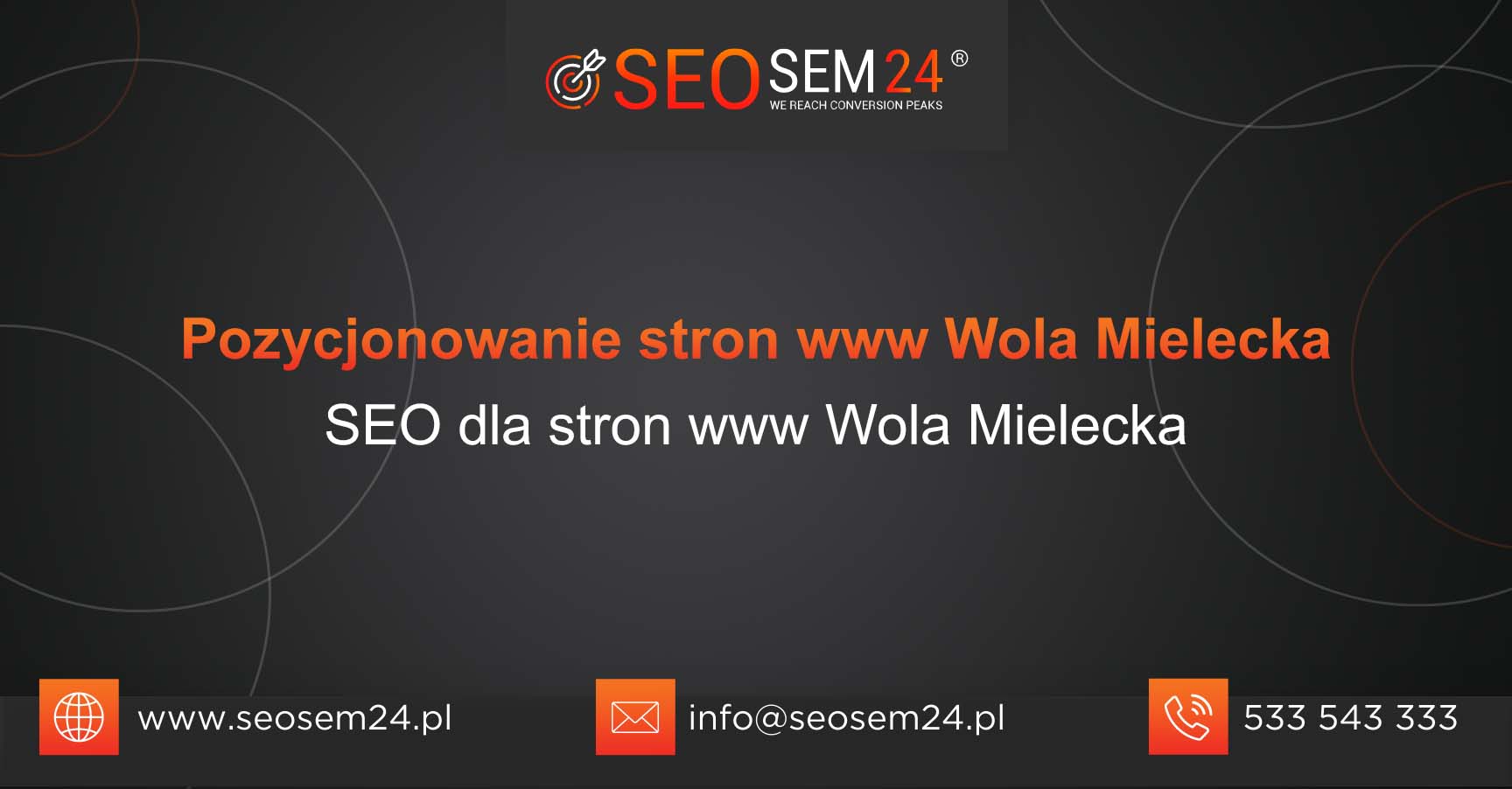 Pozycjonowanie stron www Wola Mielecka