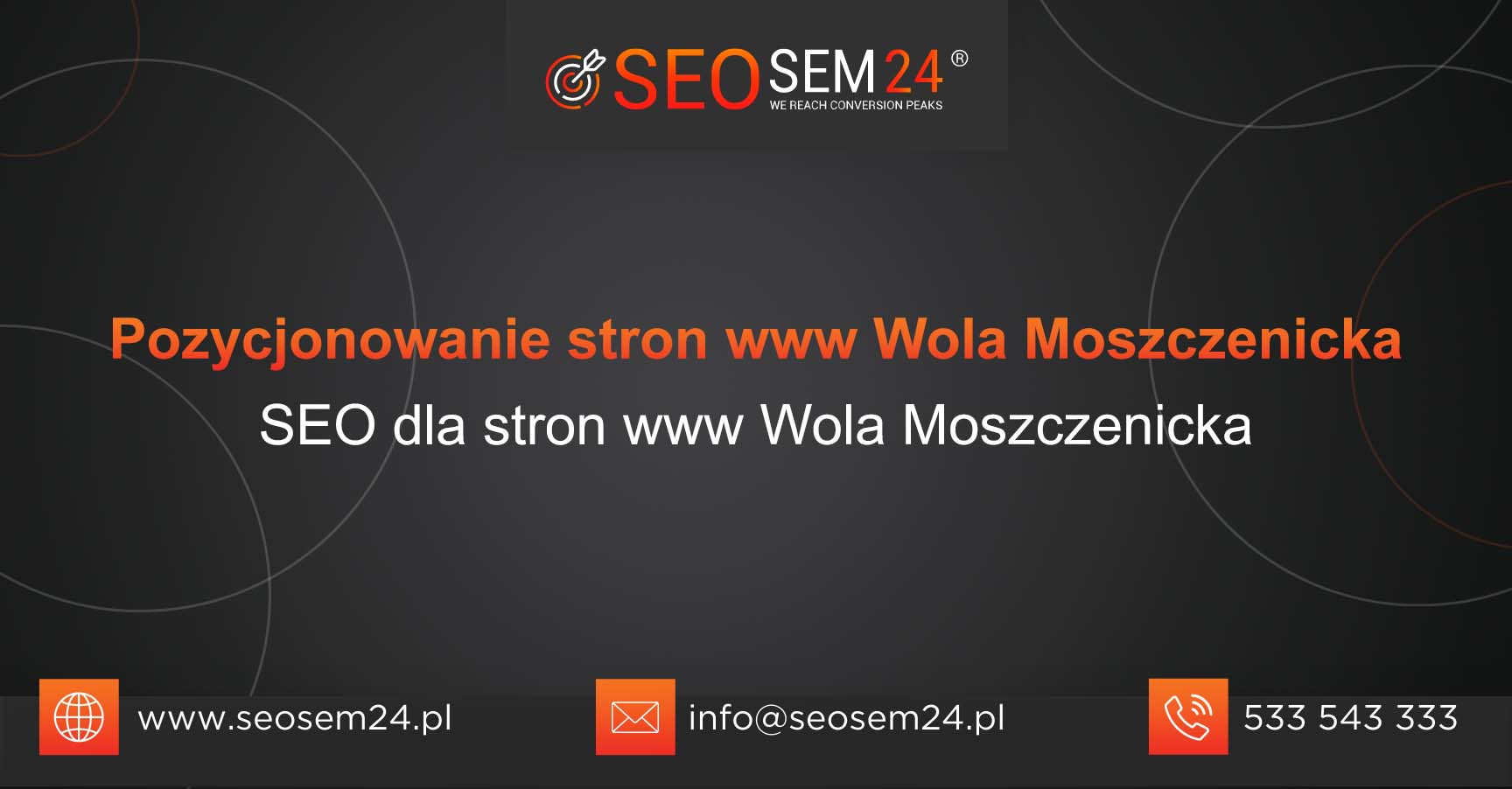 Pozycjonowanie stron www Wola Moszczenicka