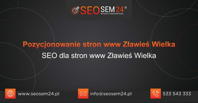 Pozycjonowanie stron www Zławieś Wielka
