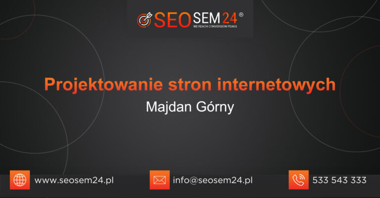 Projektowanie stron internetowych Majdan Górny