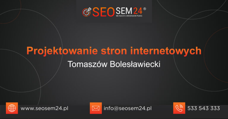 Projektowanie stron internetowych Tomaszów Bolesławiecki