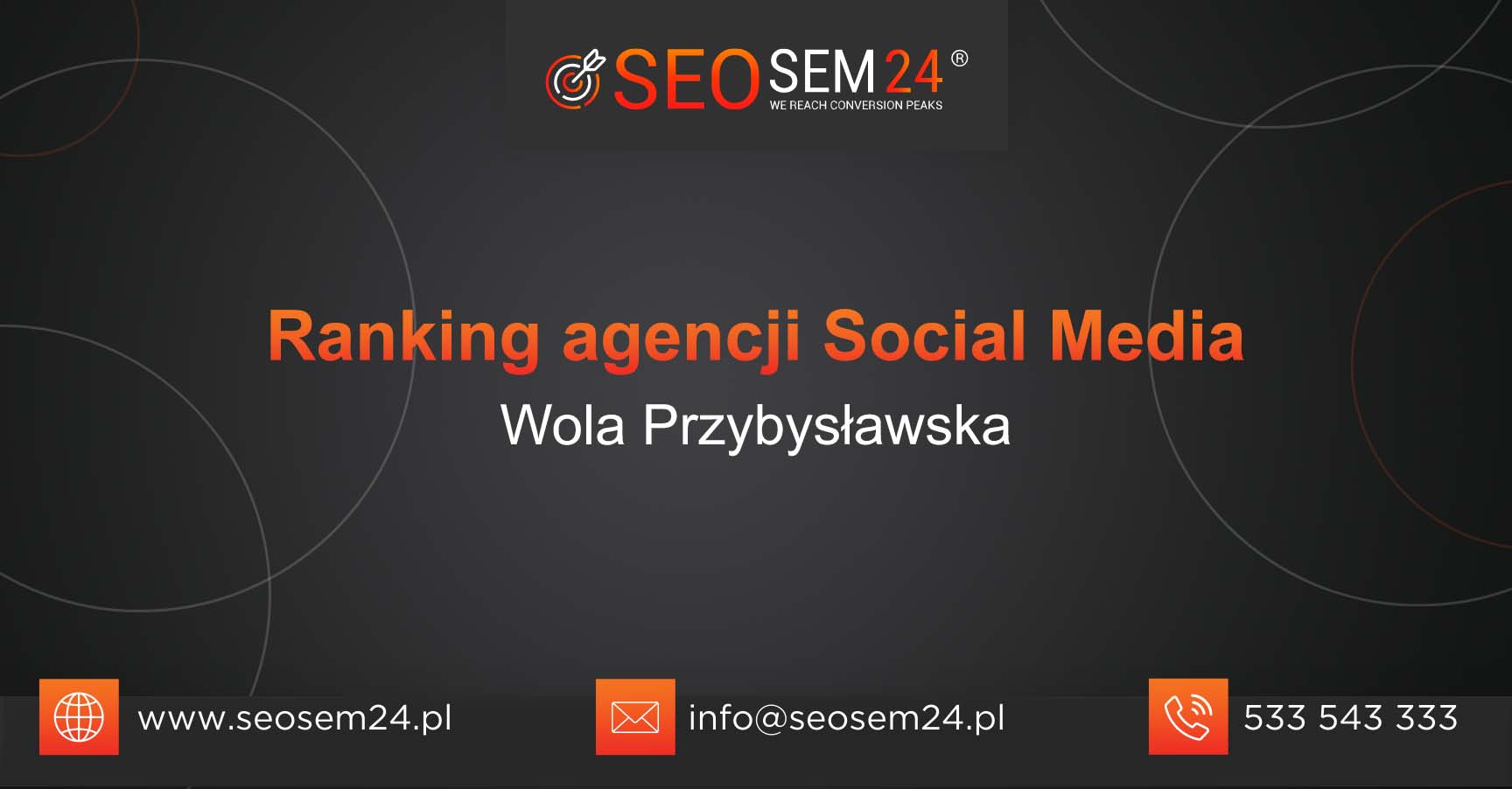 Ranking agencji Social Media w Woli Przybysławskiej