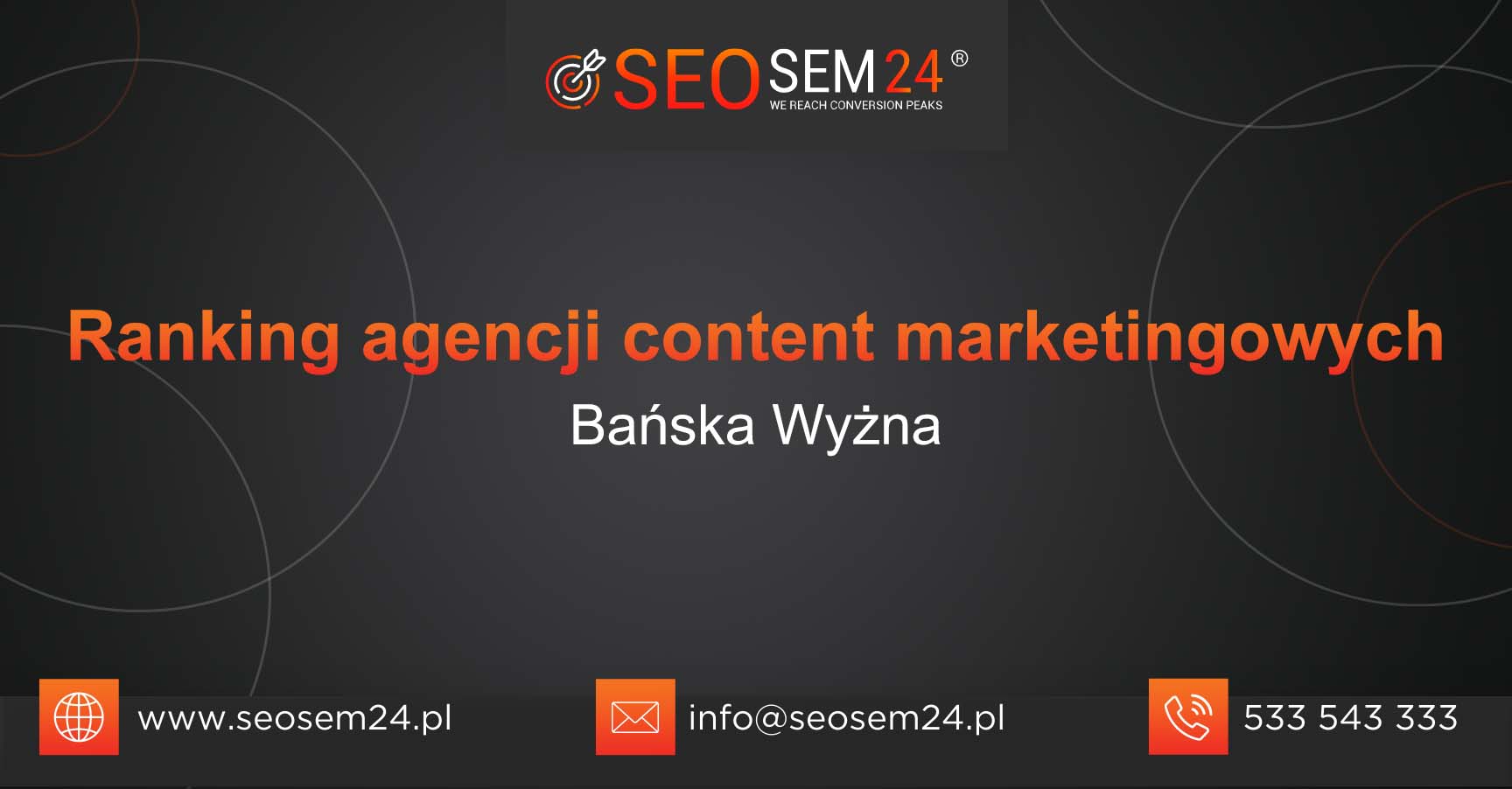 Ranking agencji content marketingowych w Bańskiej Wyżnej