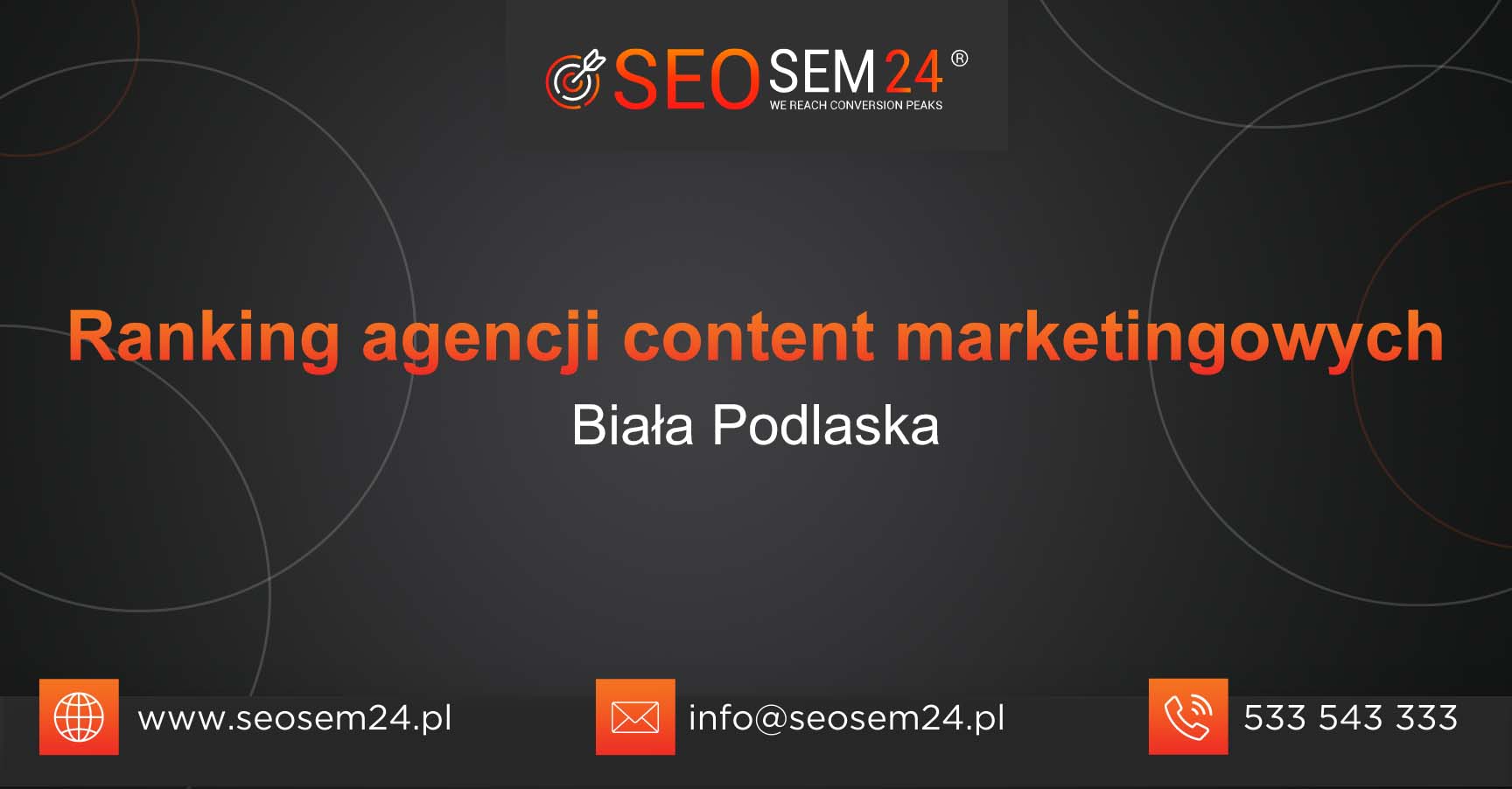 Ranking agencji content marketingowych w Białej Podlaskiej