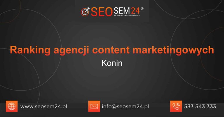 Ranking agencji content marketingowych w Koninie