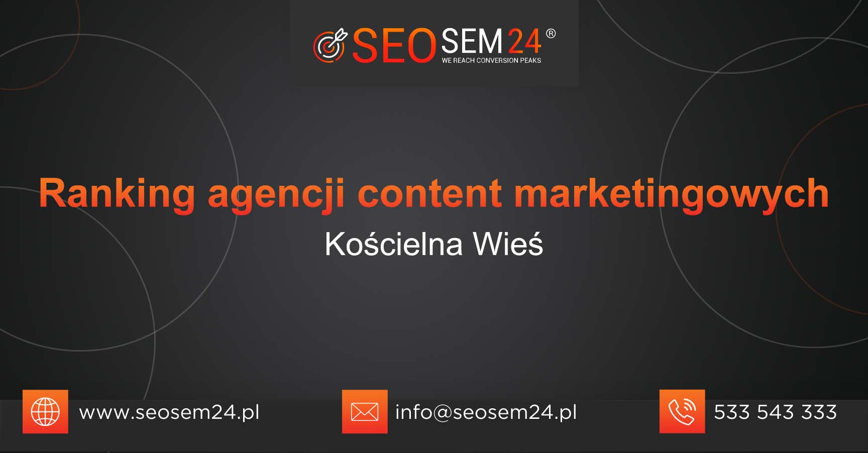 Ranking agencji content marketingowych w Kościelnej Wsi
