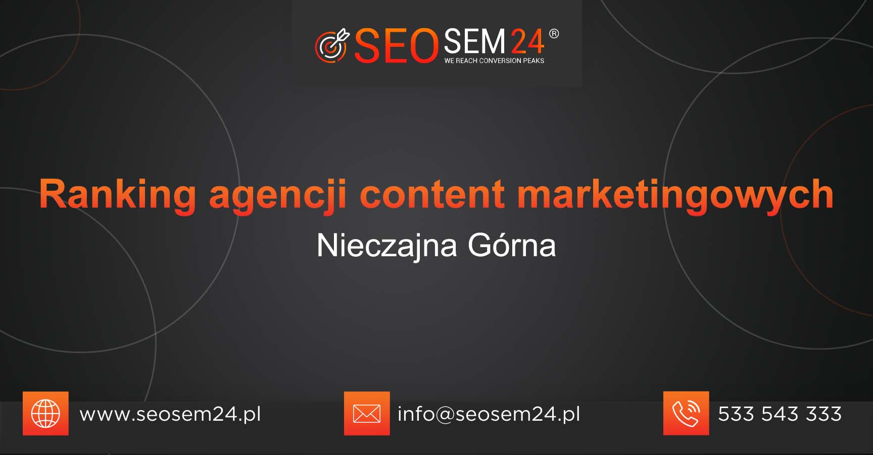 Ranking agencji content marketingowych w Nieczajnej Górnej
