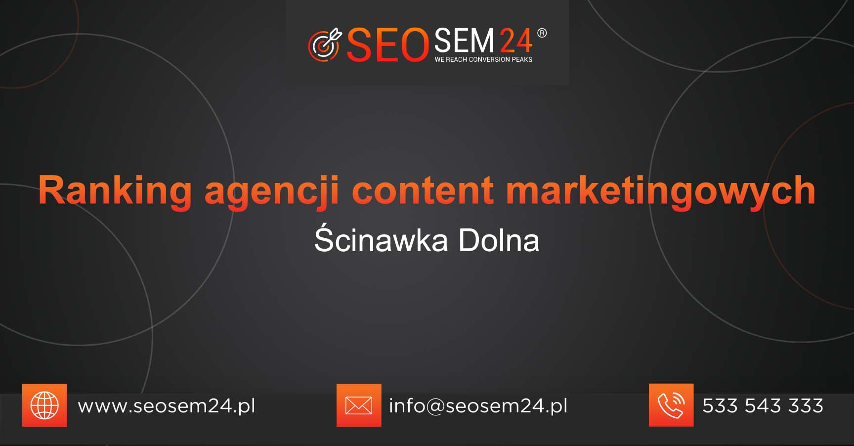 Ranking agencji content marketingowych w Ścinawce Dolnej