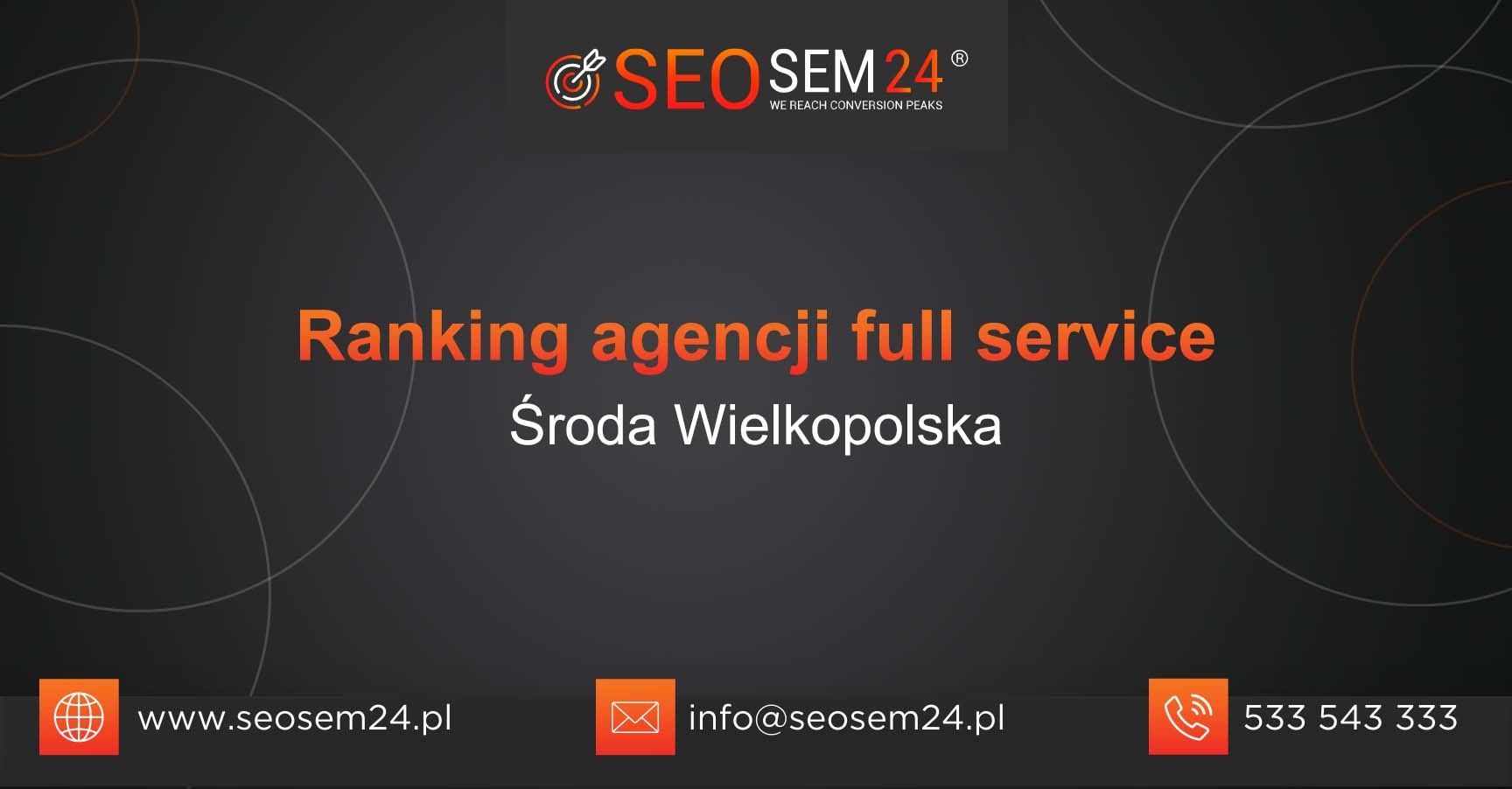 Ranking agencji Full Service w Środzie Wielkopolskiej