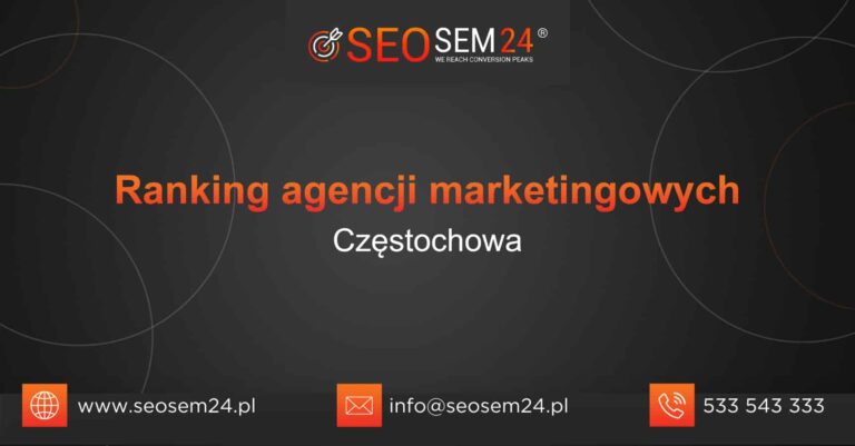 Ranking agencji marketingowych Częstochowa