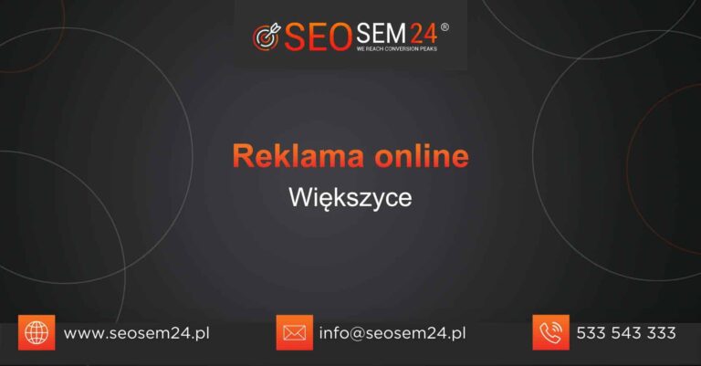 Reklama online Większyce
