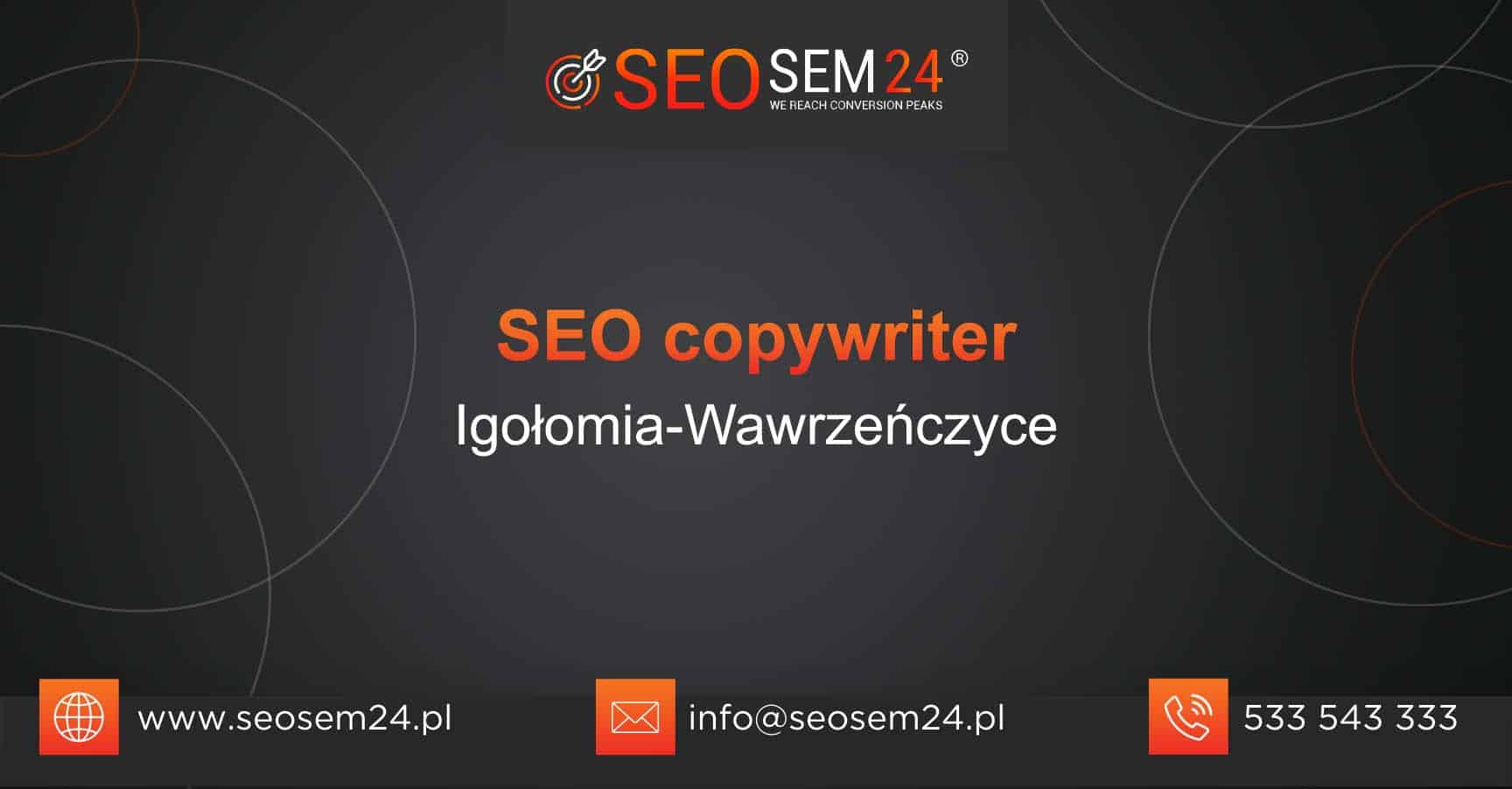 SEO copywriter Igołomia-Wawrzeńczyce