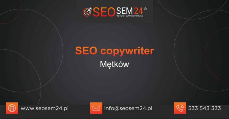 SEO copywriter Mętków