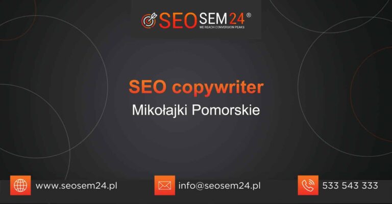 SEO copywriter Mikołajki Pomorskie