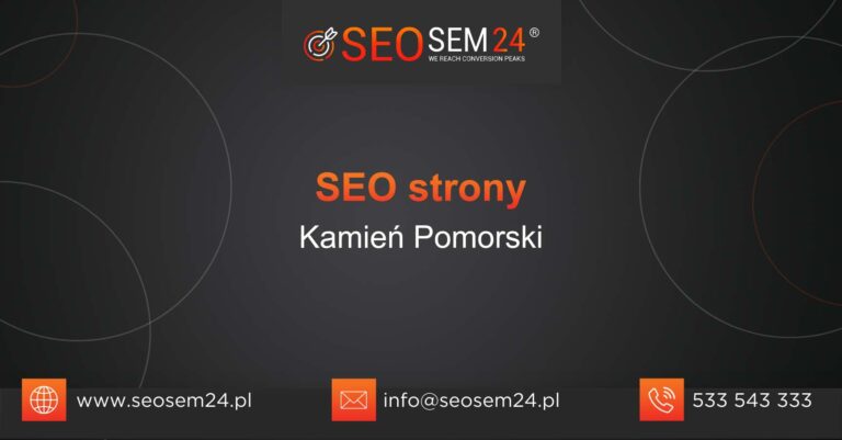 SEO strony Kamień Pomorski