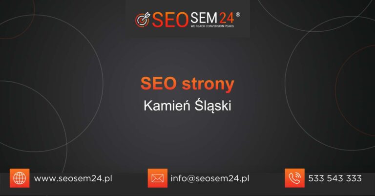 SEO strony Kamień Śląski