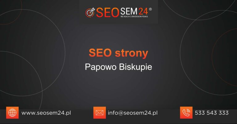 SEO strony Papowo Biskupie