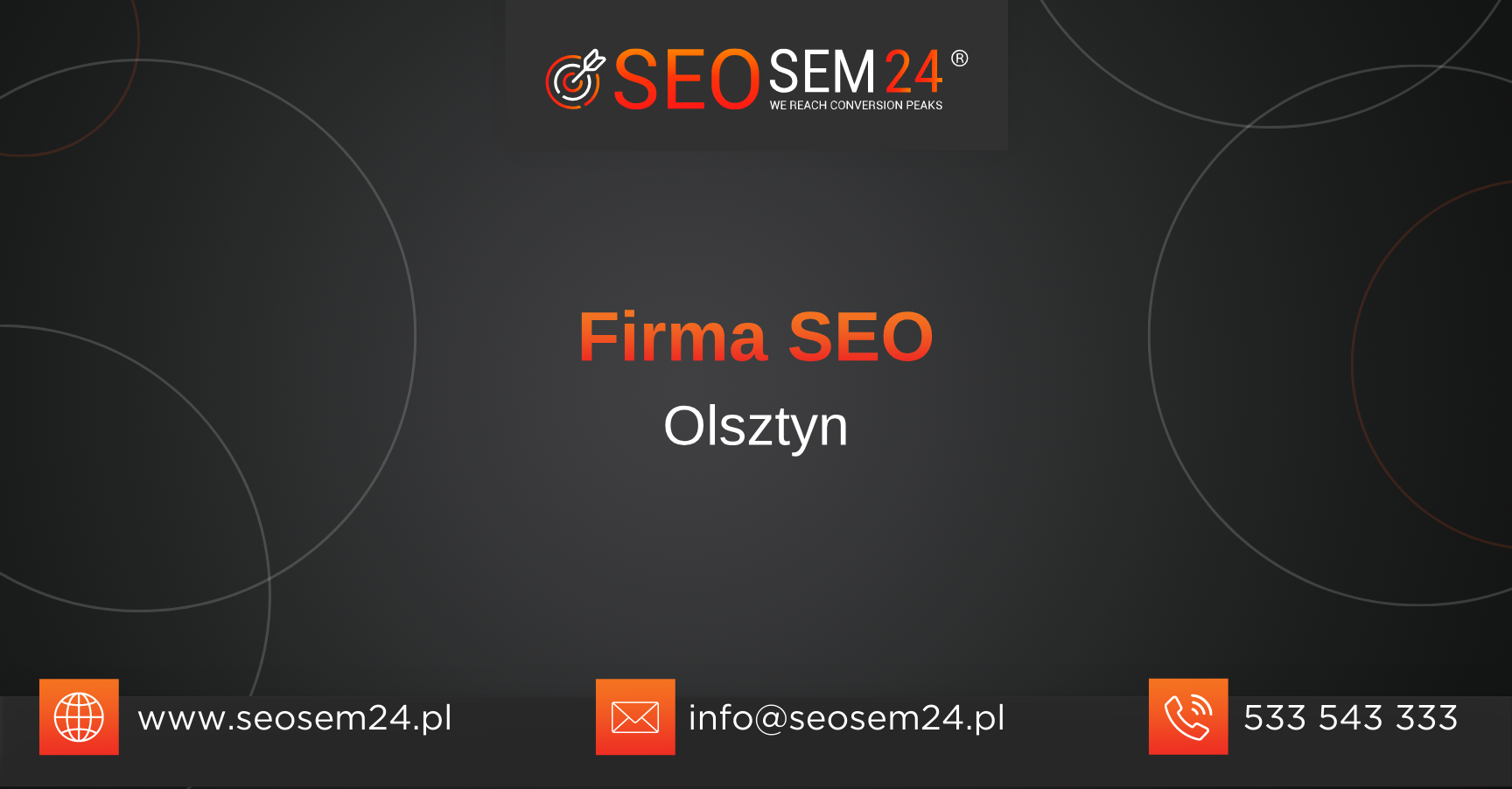 Firma SEO w Olsztynie – organizacja SEO w Olsztynie