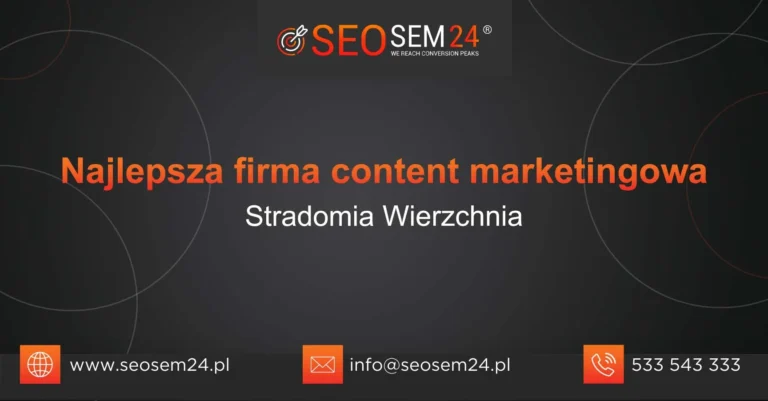 Najlepsza firma content marketingowa Stradomia Wierzchnia