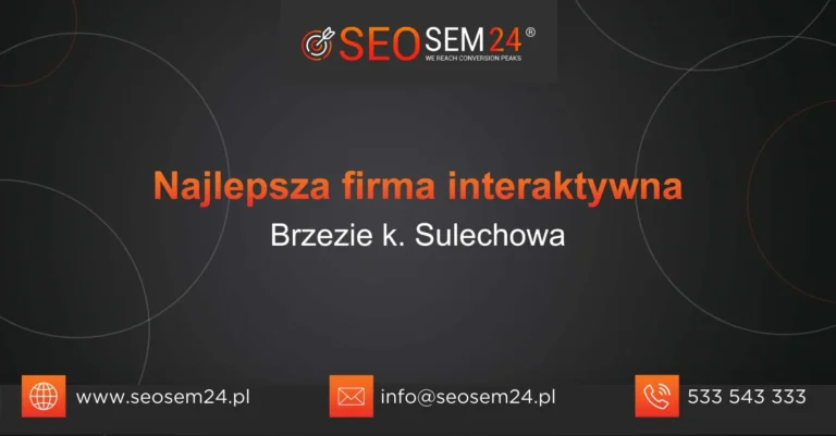 Najlepsza firma interaktywna Brzezie k. Sulechowa