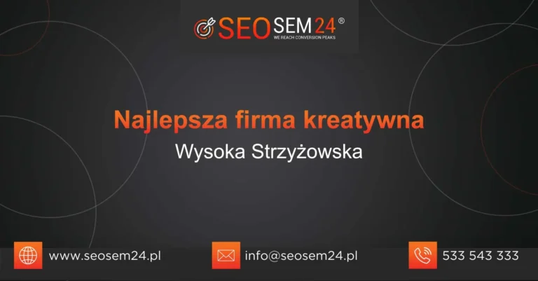 Ranking firm social media Wysoka Strzyżowska