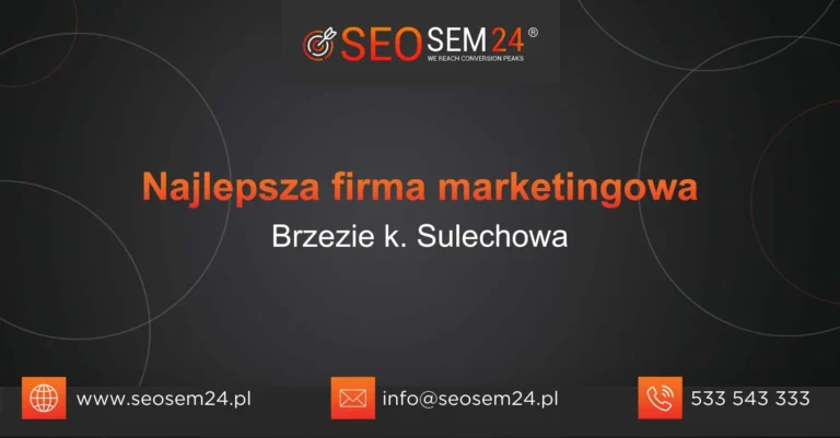 Najlepsza firma marketingowa Brzezie k. Sulechowa