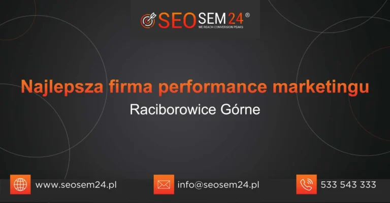 Najlepsza firma performance marketingu Raciborowice Górne