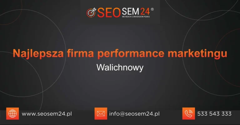 Najlepsza firma performance marketingu Walichnowy