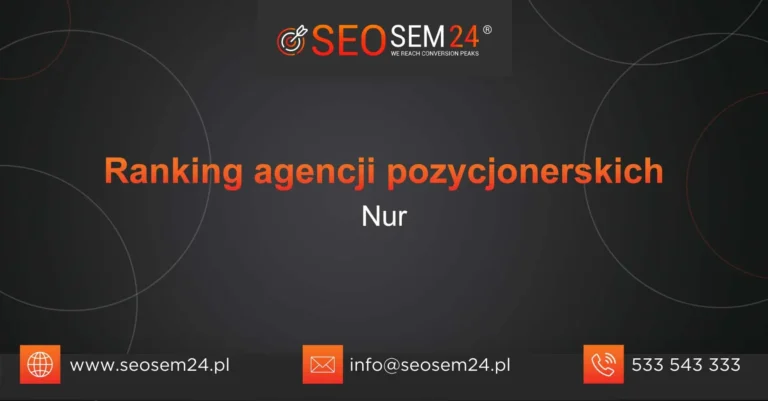 Ranking agencji pozycjonerskich Nur