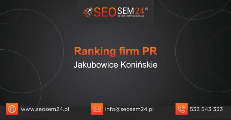 Ranking firm PR Jakubowice Konińskie