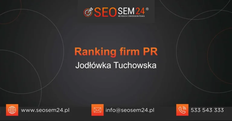 Ranking firm PR Jodłówka Tuchowska