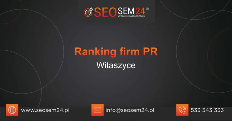 Ranking firm PR Witaszyce