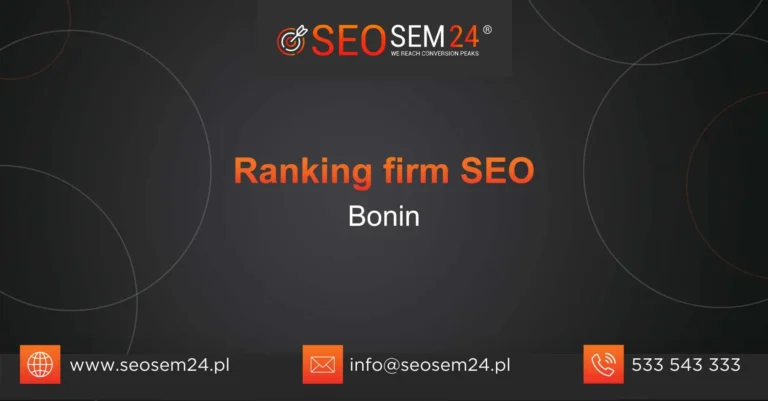 Ranking firm SEO Bonin