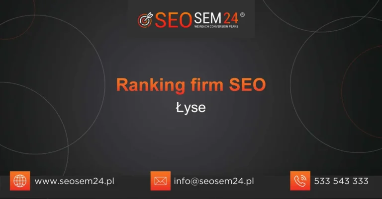 Ranking firm SEO Łyse