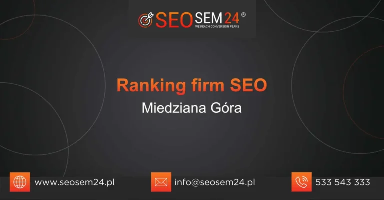 Ranking firm SEO Miedziana Góra