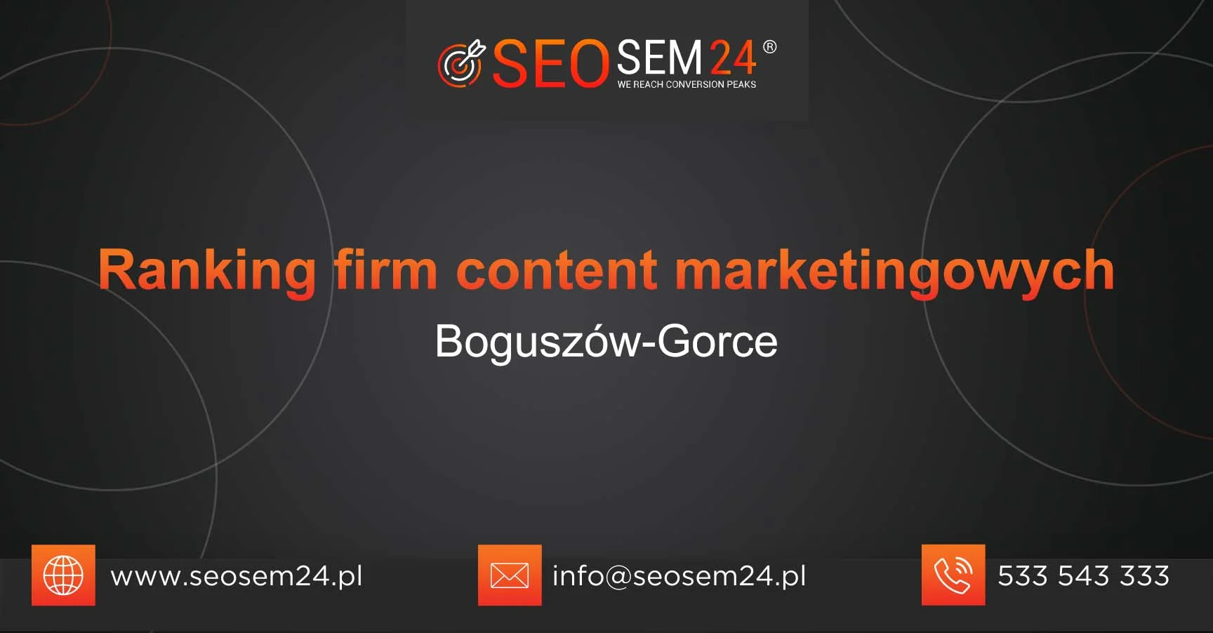 Ranking firm content marketingowych Zabierzów