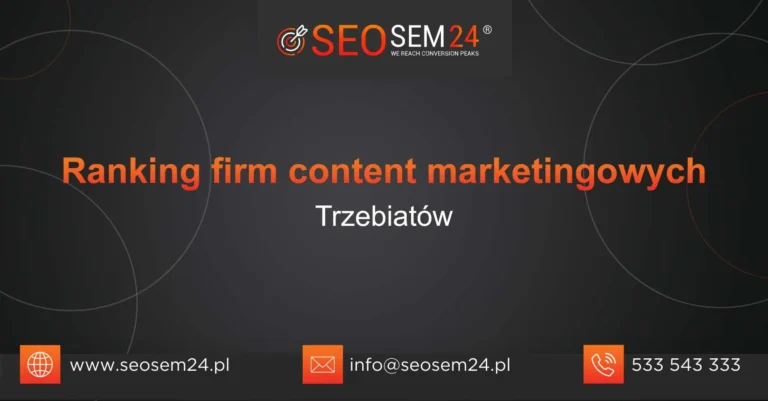 Ranking firm content marketingowych Trzebiatów